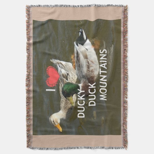 Wunderschönes Feminine Design I Liebe ducky Decke (Vorderseite Vertikal)