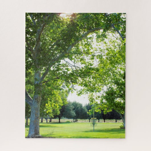 Wunderschönes Forest Disk Golf Puzzle (Vertikal)