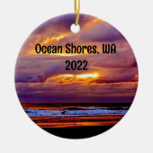 Wunderschönes Foto am Strand Keramik Ornament (Vorne)