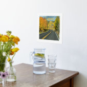 Wunderschönes Foto an der Winding Road Foliendrucke (Ablage(Küche))