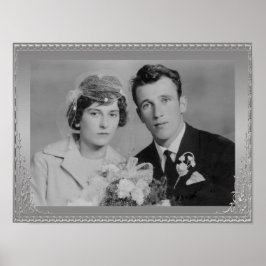 Wunderschönes Foto-Poster mit silberfarbenem Rahme Poster