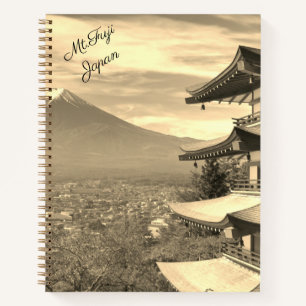 Wunderschönes Fuji Japan Spiral Notebook Notizblock