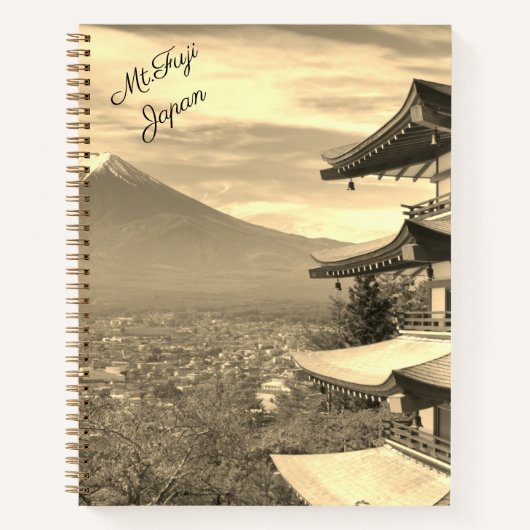 Wunderschönes Fuji Japan Spiral Notebook Notizblock (Vorderseite)