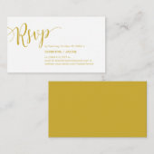 Wunderschönes Gelb, Hochzeitsfeier, UAWG Begleitkarte (Vorne/Hinten)