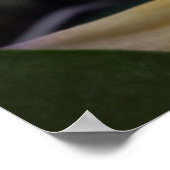 Wunderschönes Gelbes Exotisches Orchideenposter Poster (Ecke)