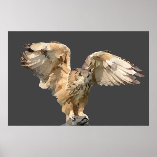 Wunderschönes geometrisches Kunstgedicht Poster (Vorne)