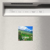 Wunderschönes Georgien Kaukusgebirge Magnet (In Situ (Geschirrspüler))