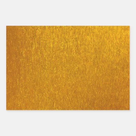 Wunderschönes Gold Wrapping Paper Geschenkpapier Set (Vorderseite 3)