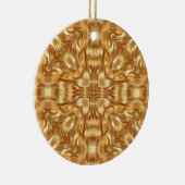 Wunderschönes goldenes abstraktes Muster Keramik Ornament (Rechts)