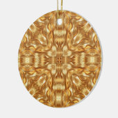Wunderschönes goldenes abstraktes Muster Keramik Ornament (Links)