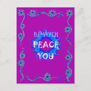 Wunderschönes goldgelbes atemberaubendes Grafikdes Postkarte