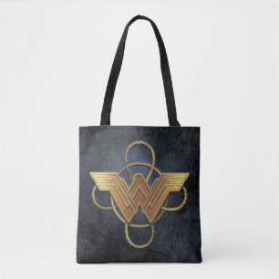 Wunderschönes Goldsymbol über Lasso Tasche