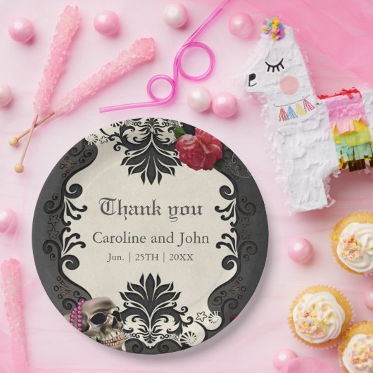 Wunderschönes gotisches Design Pappteller (Party)