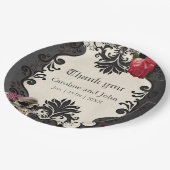 Wunderschönes gotisches Design Pappteller (Schrägansicht)