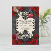 Wunderschönes gotisches Design Save The Date (Stehend Vorderseite)