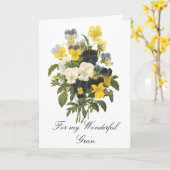 Wunderschönes Gran Karte (Gelbe Blume)