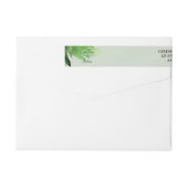 Wunderschönes grünes Blumendesign. (Rückseite)