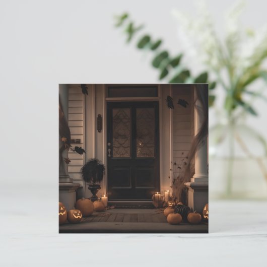 Wunderschönes Halloween-Dekor mit Jack-o'-Laternen (Stehend Vorderseite)