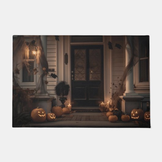 Wunderschönes Halloween-Dekor mit Jack-o'-Laternen Fußmatte (Vorderseite)