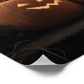 Wunderschönes Halloween-Dekor mit Jack-o'-Laternen Poster (Ecke)