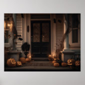 Wunderschönes Halloween-Dekor mit Jack-o'-Laternen Poster (Vorne)