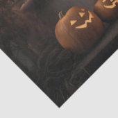 Wunderschönes Halloween-Dekor mit Jack-o'-Laternen Seidenpapier (Ausschnitt)