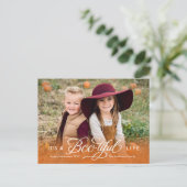 Wunderschönes Halloween-Foto Postkarte (Stehend Vorderseite)