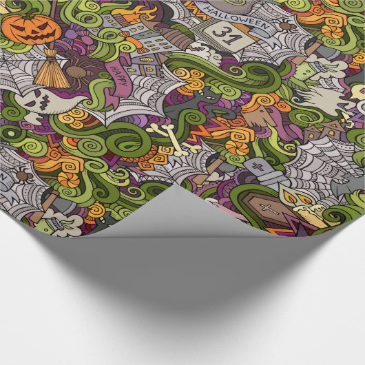 Wunderschönes Halloween Glossy Wrapping Paper, 30" Geschenkpapier (Ecke)