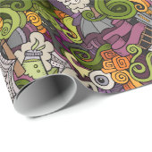 Wunderschönes Halloween Glossy Wrapping Paper, 30" Geschenkpapier (Rolleneckpunkt)