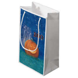 Wunderschönes Halloween Große Kürbis Süße Geister Kleine Geschenktüte