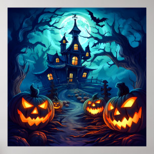 Wunderschönes Halloween Night Poster