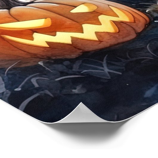 Wunderschönes Halloween Night Poster (Ecke)