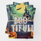 Wunderschönes Halloween Wrapping Paper: Fügen Sie Geschenkpapier Set (Beispiel)