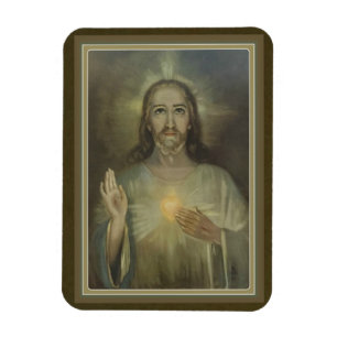 Wunderschönes Heiliges Herz Jesu Auto/Kühlschrank Magnet