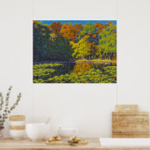 Wunderschönes Herbstfarbenreflektionen Poster (Küche)