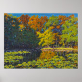 Wunderschönes Herbstfarbenreflektionen Poster (Vorne)