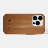Wunderschönes Holz - hölzern iPhone Hülle (Rückseite (Horizontal))