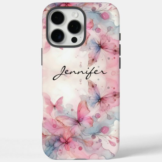 Wunderschönes iPhone mit Wasserfarbenbutterfly Case-Mate iPhone Hülle (Rückseite)