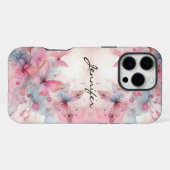 Wunderschönes iPhone mit Wasserfarbenbutterfly Hülle (Rückseite (Horizontal))