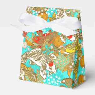 Wunderschönes japanisches Koi-Gastgeschenk Geschenkschachtel