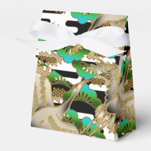 Wunderschönes japanisches Krandruckgehäuse mit Gas Geschenkschachtel