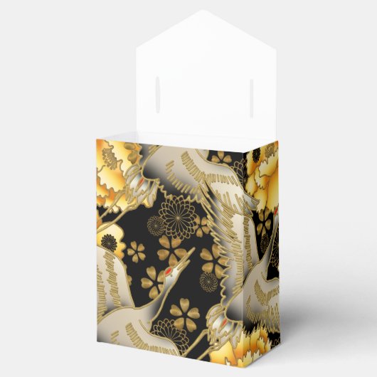 Wunderschönes japanisches Krandruckgehäuse mit Gas Geschenkschachtel (Geöffnet)