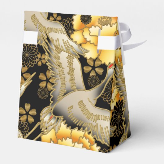 Wunderschönes japanisches Krandruckgehäuse mit Gas Geschenkschachtel (Rückseite)