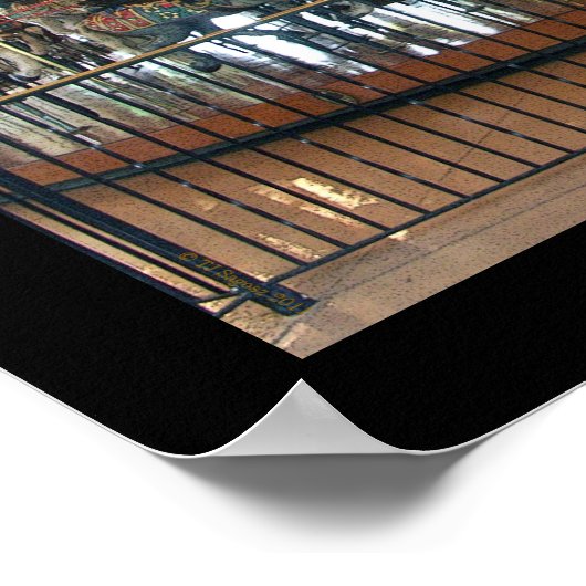 Wunderschönes Karussell-Poster Poster (Ecke)