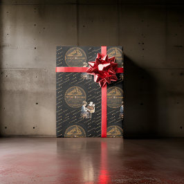 Wunderschönes Kinderpiano - Schwarzer Bronze Geschenkpapier