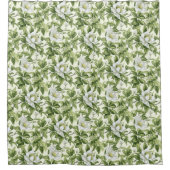 Wunderschönes klassisches Blumenmuster Duschvorhang (Vorderseite)