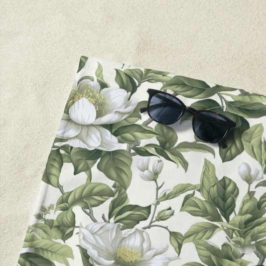 Wunderschönes klassisches Blumenmuster Strandtuch (Beispiel)