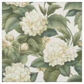 Wunderschönes klassisches, weißes Olivenblumenmust Stoff (Muster)
