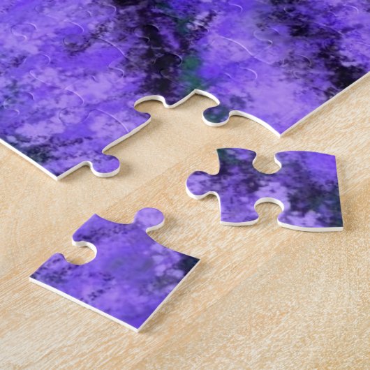 Wunderschönes Lavendelfeld in der Starry Night - Z Puzzle (Seite)