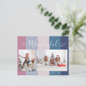 Wunderschönes Leben farbenfroh Foto Weihnachtskart Postkarte (Stehend Vorderseite)